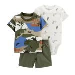 Conjunto Bebê Carter’s 3 Peças - Dinossauros
