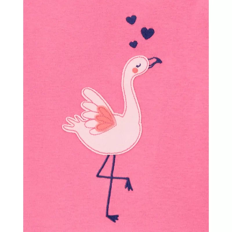 Kit Pijama Infantil Carter's 4 peças - Flamingos