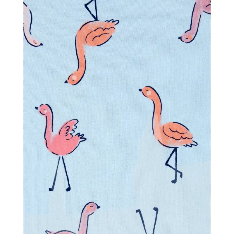 Kit Pijama Infantil Carter's 4 peças - Flamingos
