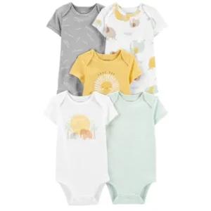 Kit Body Bebê Carter's 5 Peças – Elefante