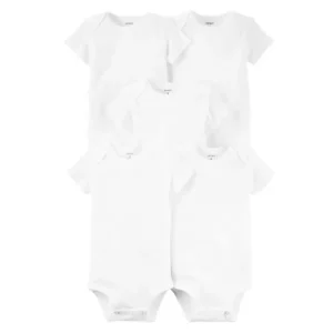 Kit Body Bebê Carter's 5 Peças – Branco