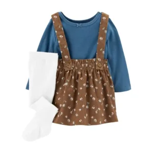 Jardineira Bebê Carter's - Azul e Floral