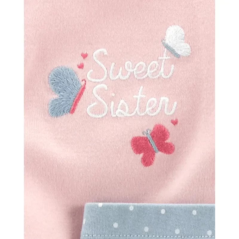 Conjunto Bebê Carter’s 3 Peças - Borboletas