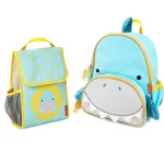 Kit Mochila e Lancheira Infantil Skip Hop - Zoo Tubarão